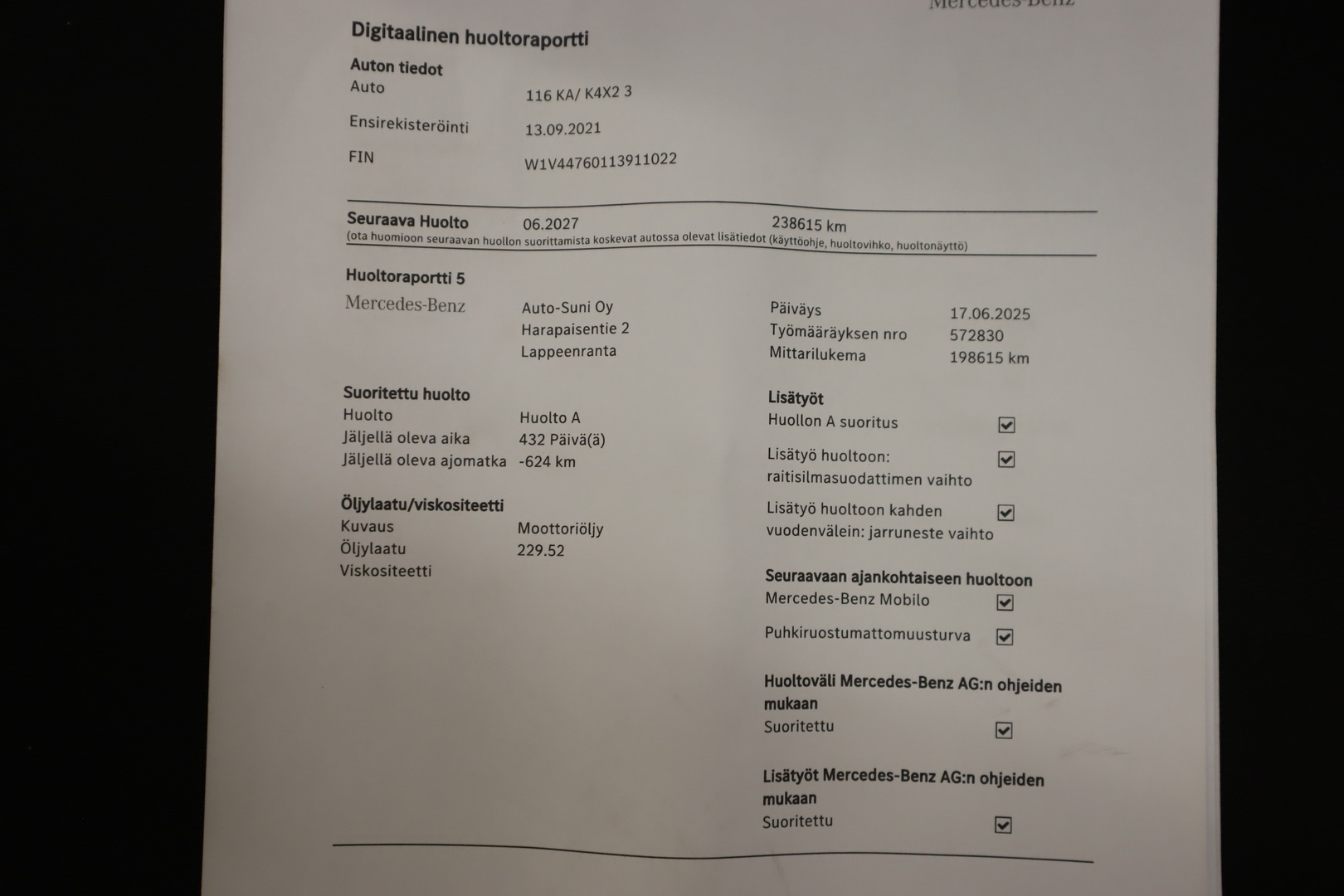 MERCEDES-BENZ Vito 2021