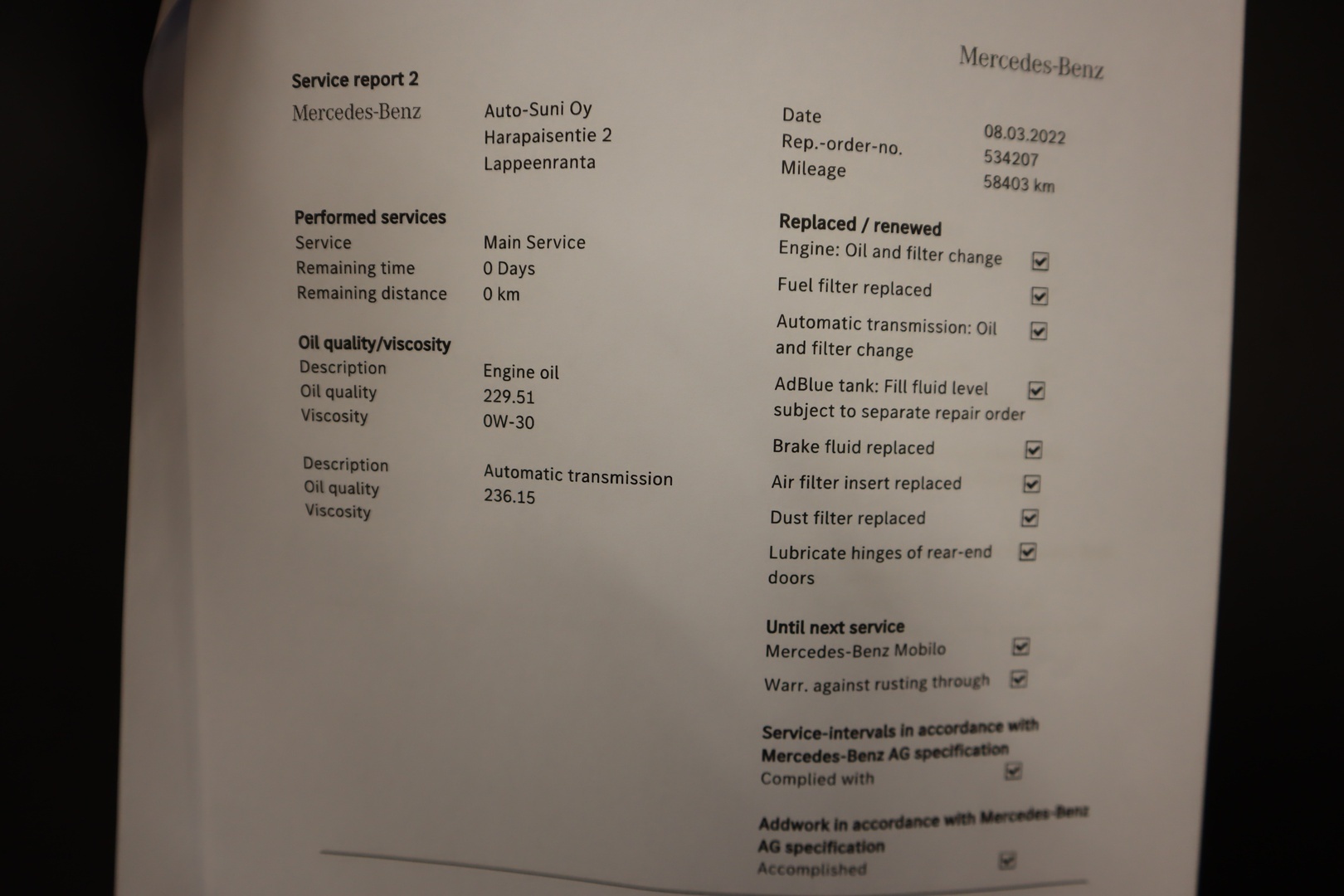 MERCEDES-BENZ Vito 2018