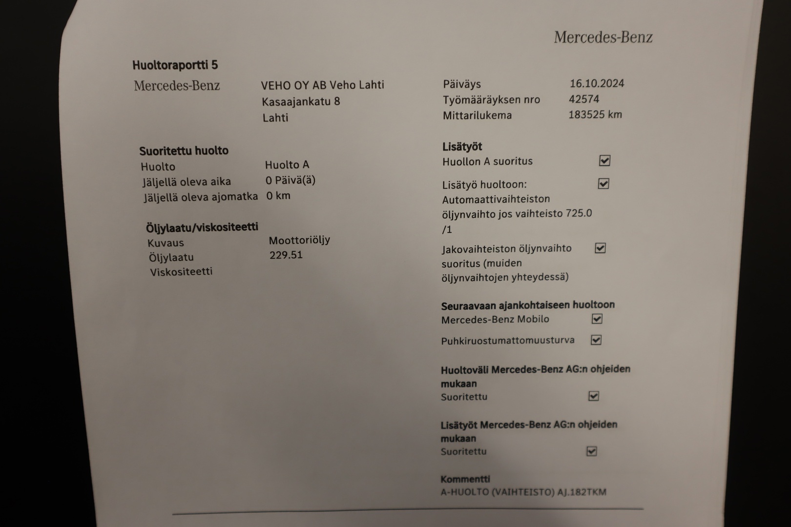 MERCEDES-BENZ Vito 2021