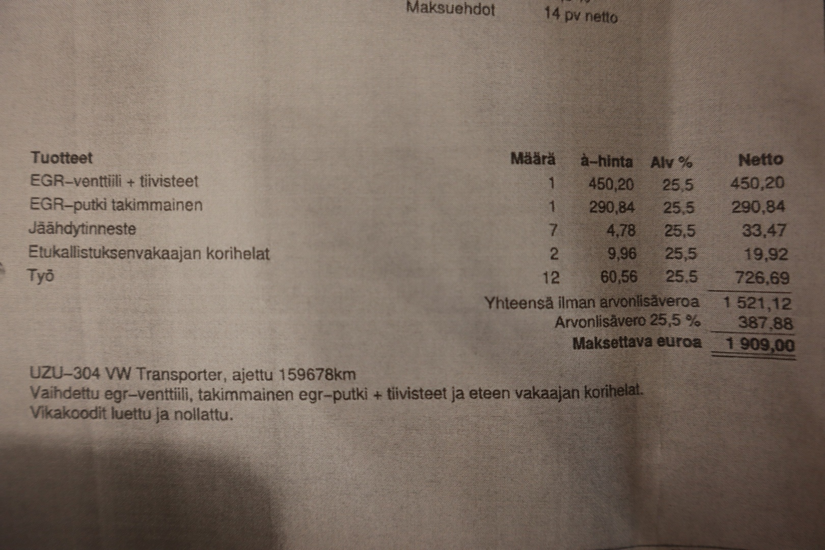VOLKSWAGEN Transporter 2017