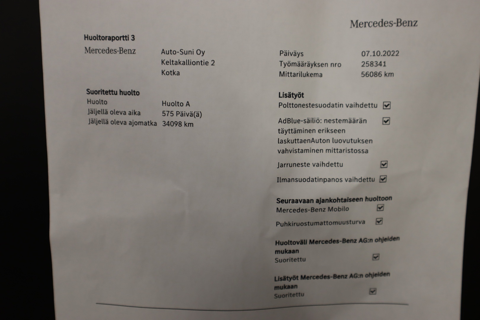 MERCEDES-BENZ Vito 2020