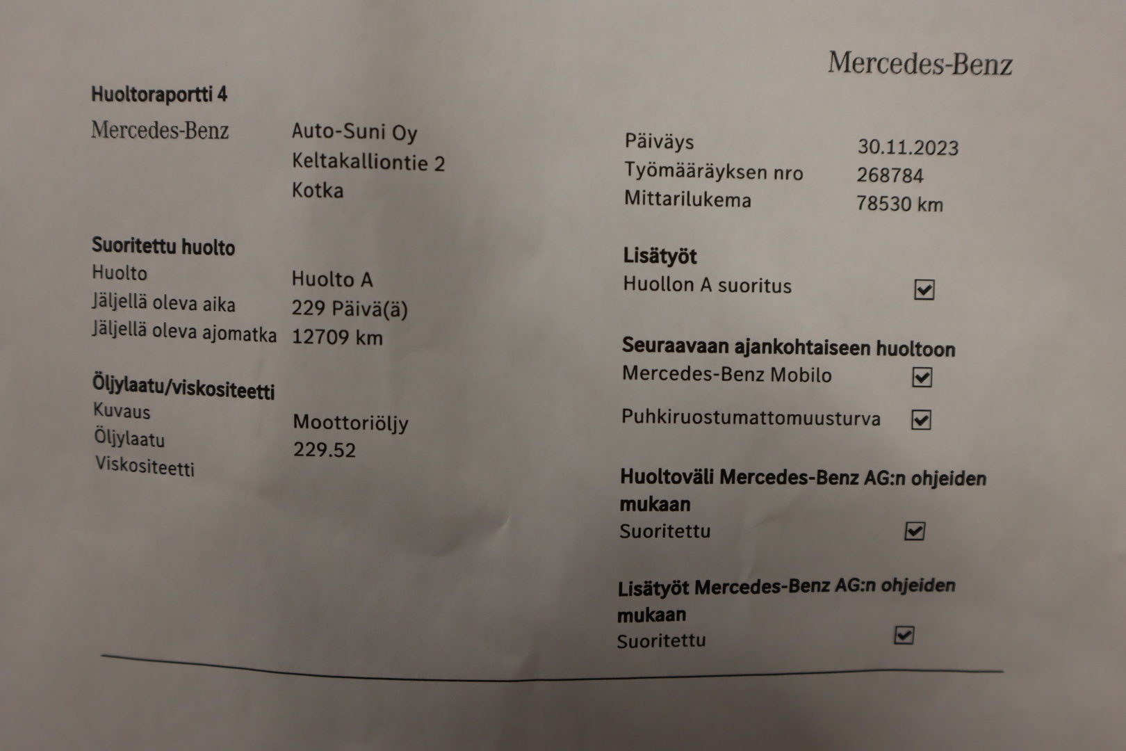 MERCEDES-BENZ Vito 2020