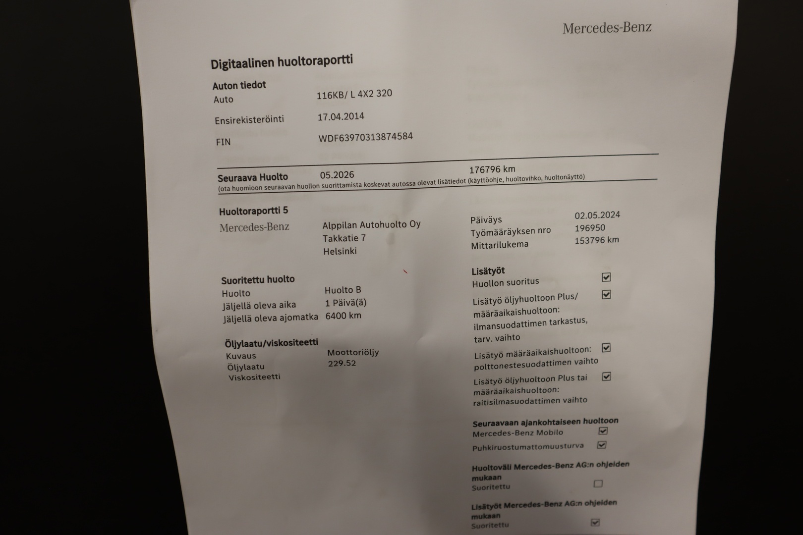 MERCEDES-BENZ Vito 2014