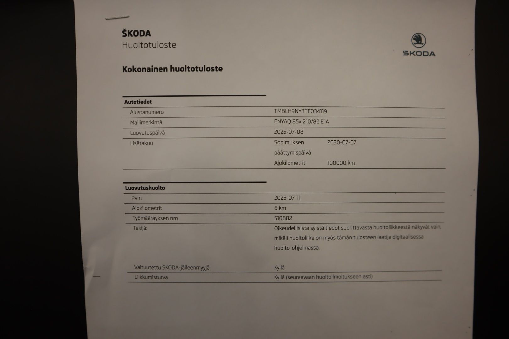 SKODA Enyaq 2026