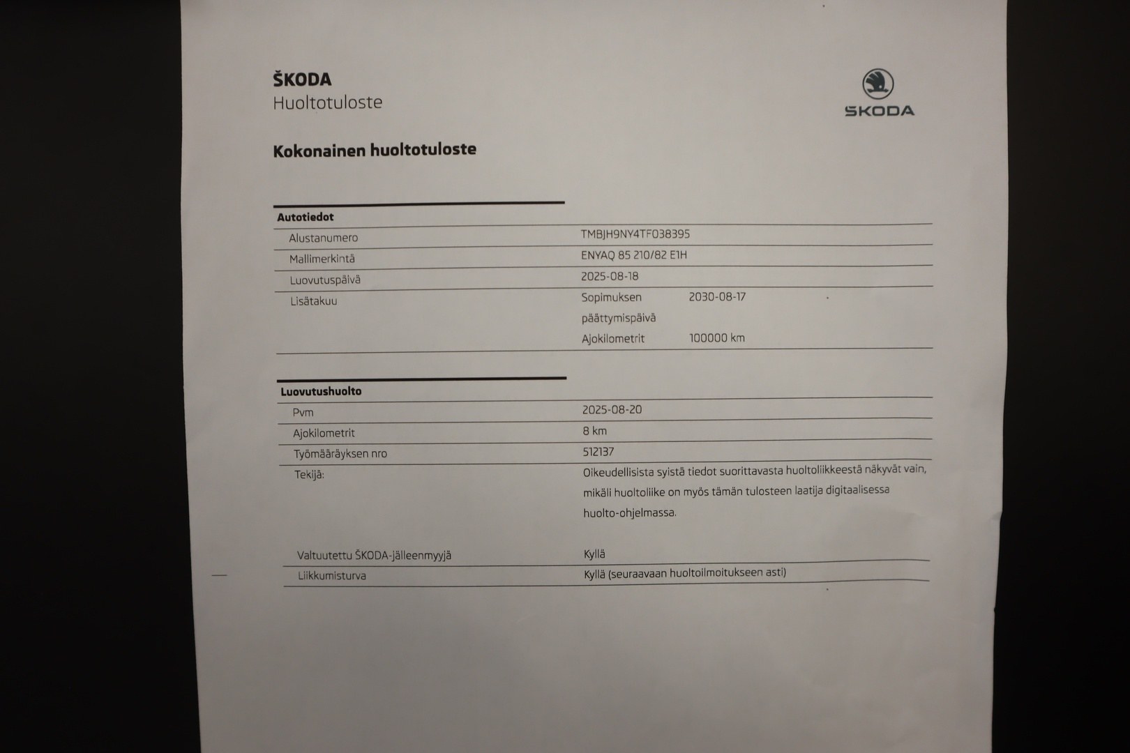 SKODA Enyaq 2026