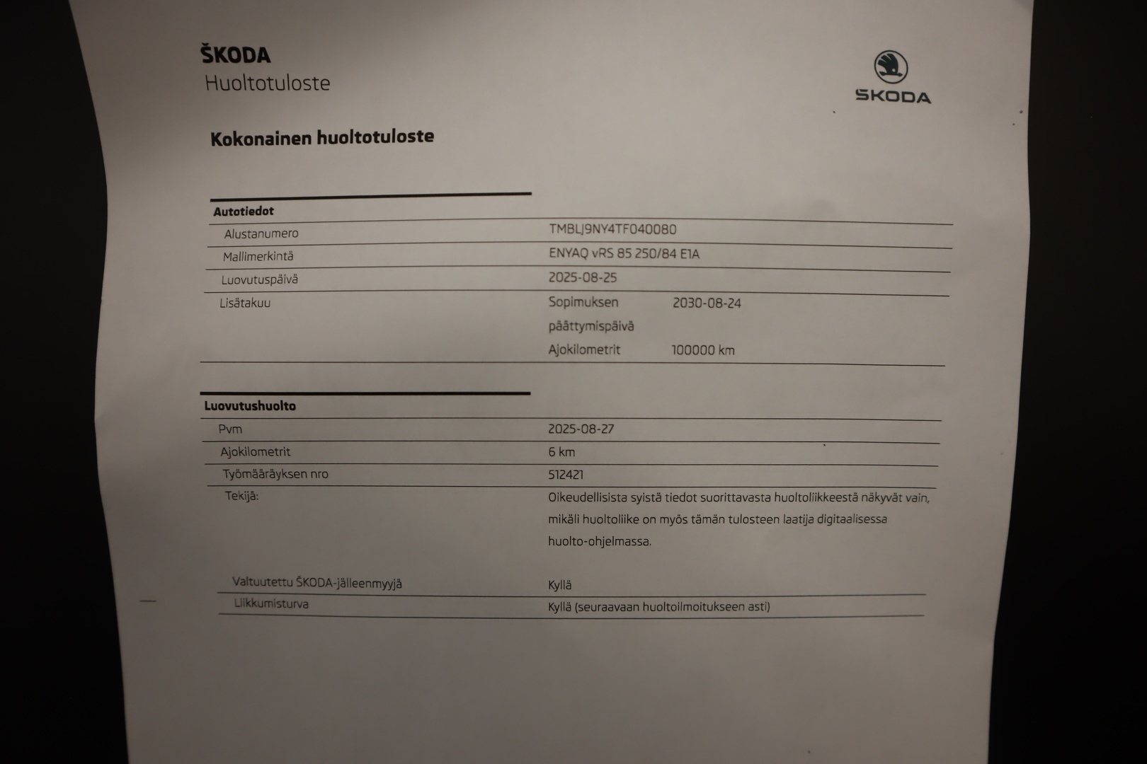 SKODA Enyaq 2026