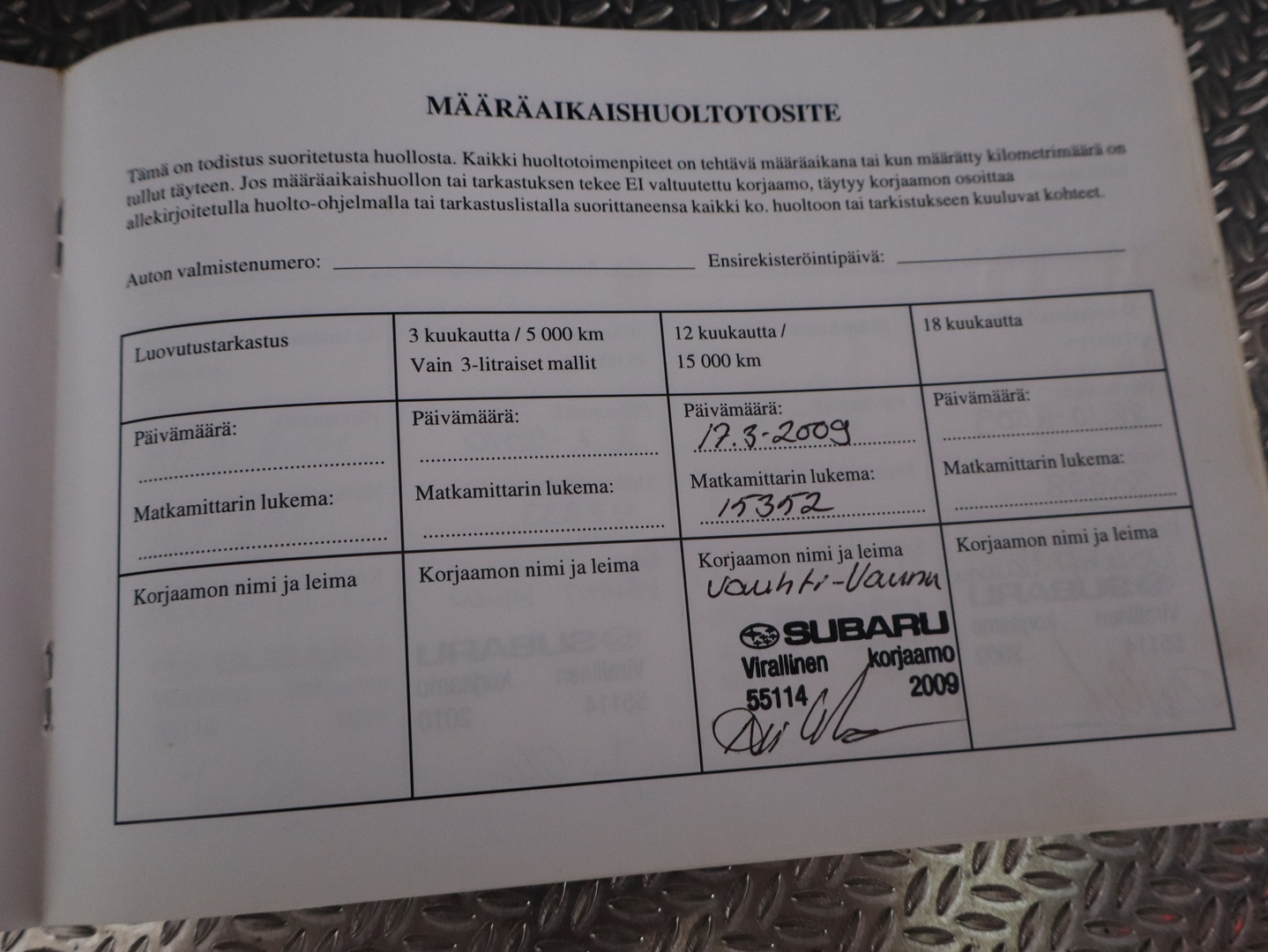 SUBARU Forester 2008