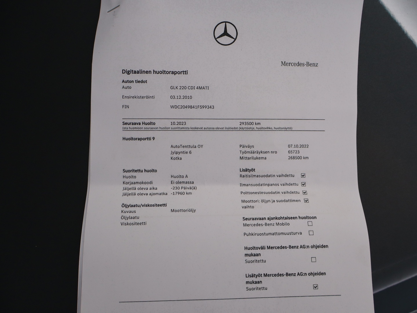 MERCEDES-BENZ GLK 2010