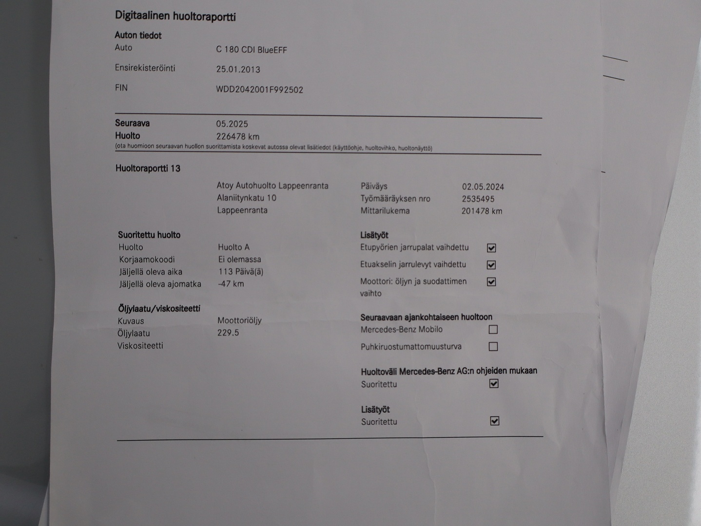 MERCEDES-BENZ C 2013