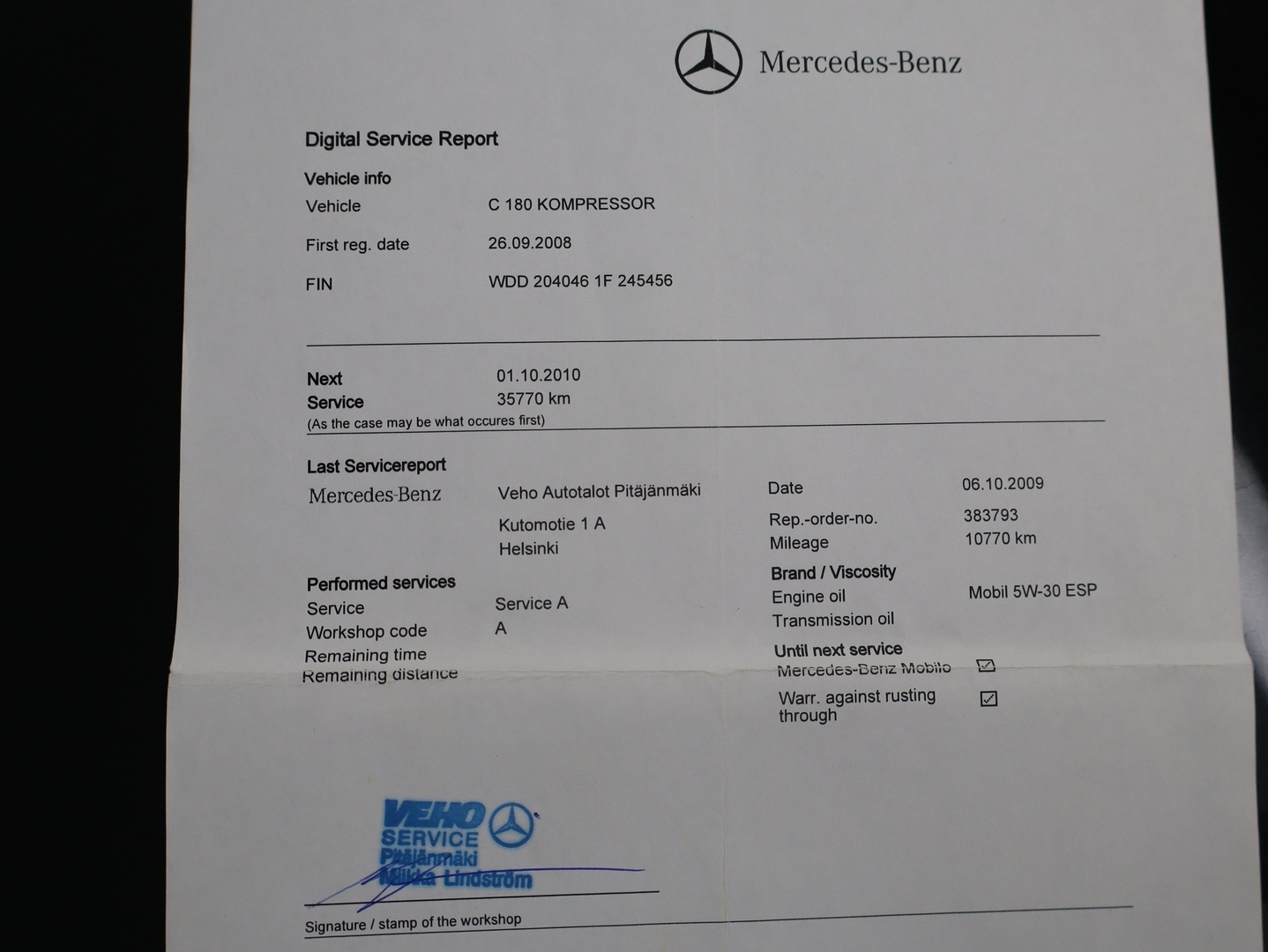 MERCEDES-BENZ C 2008