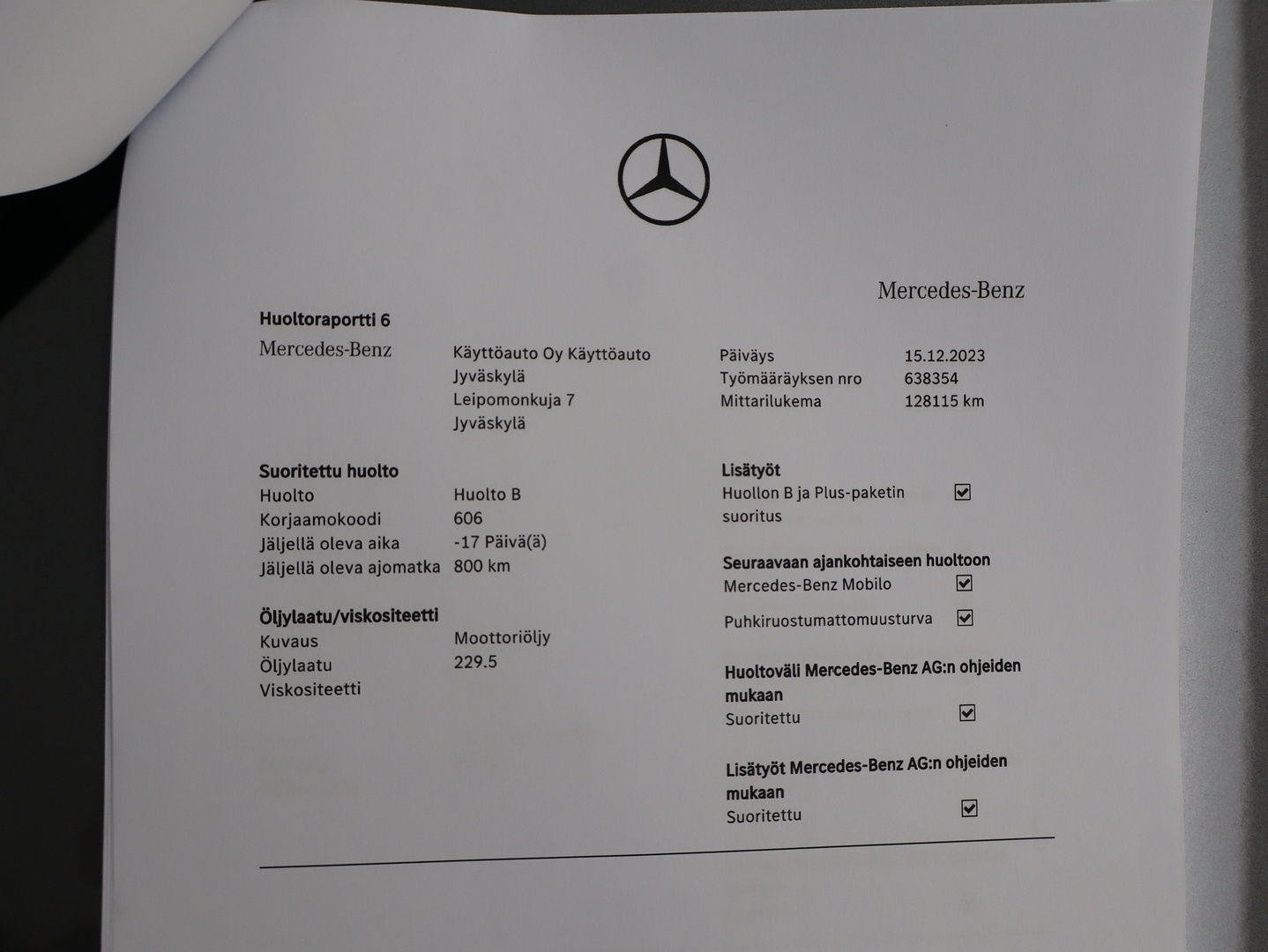 MERCEDES-BENZ B 2018