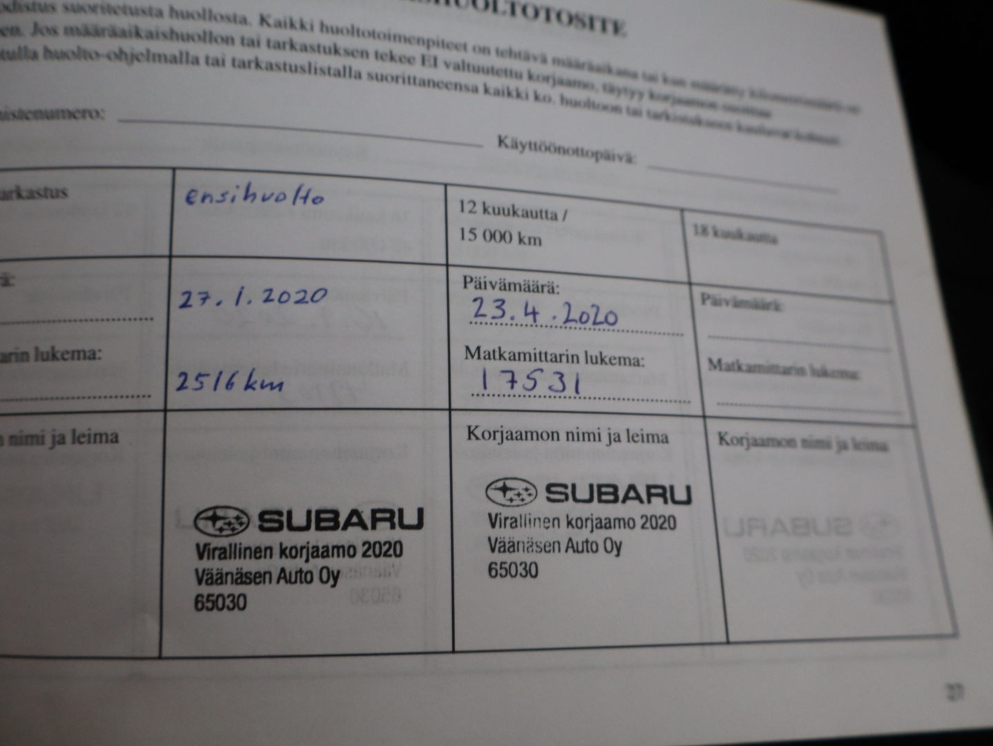 SUBARU Forester 2020