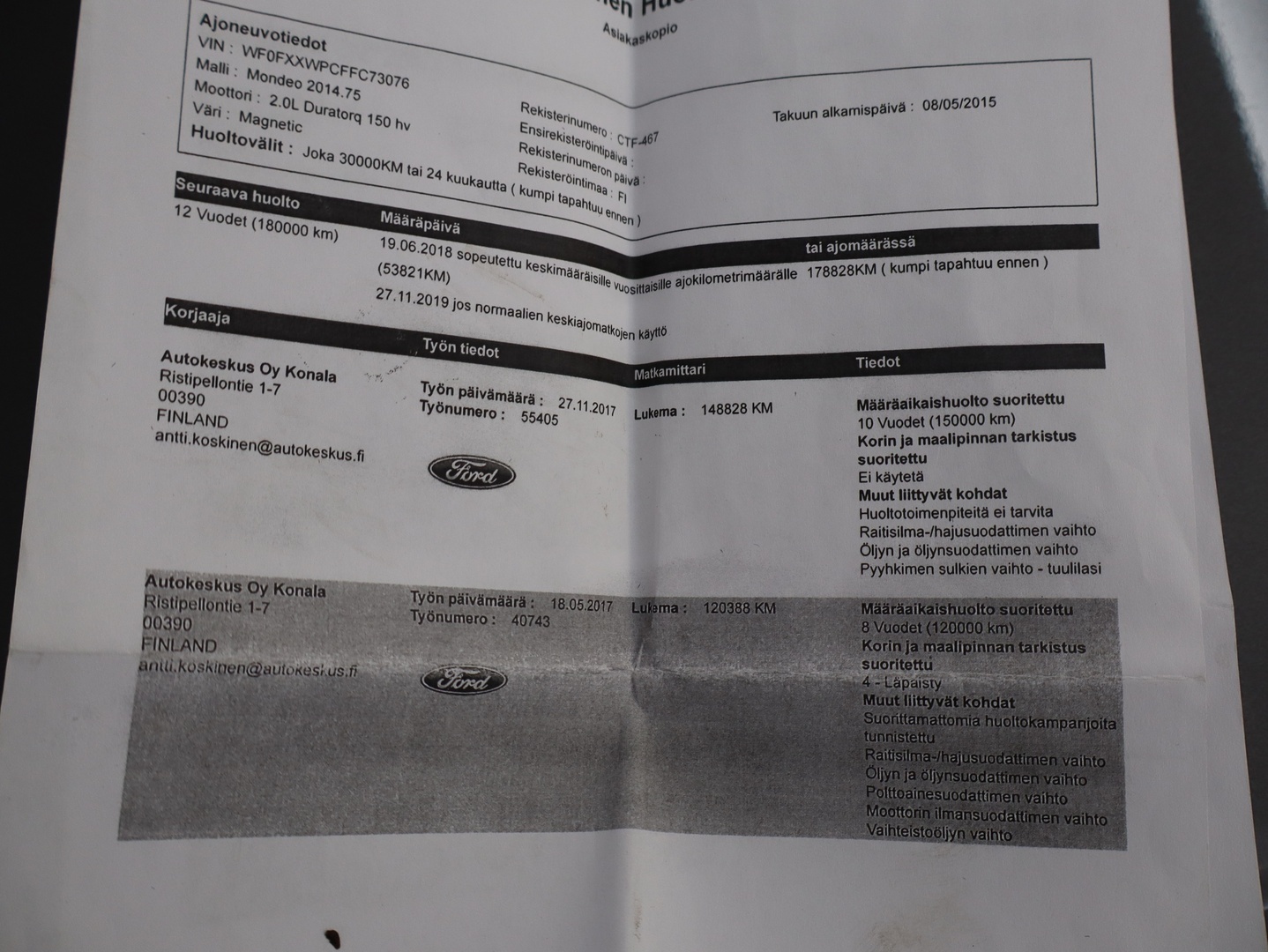FORD Mondeo 2015