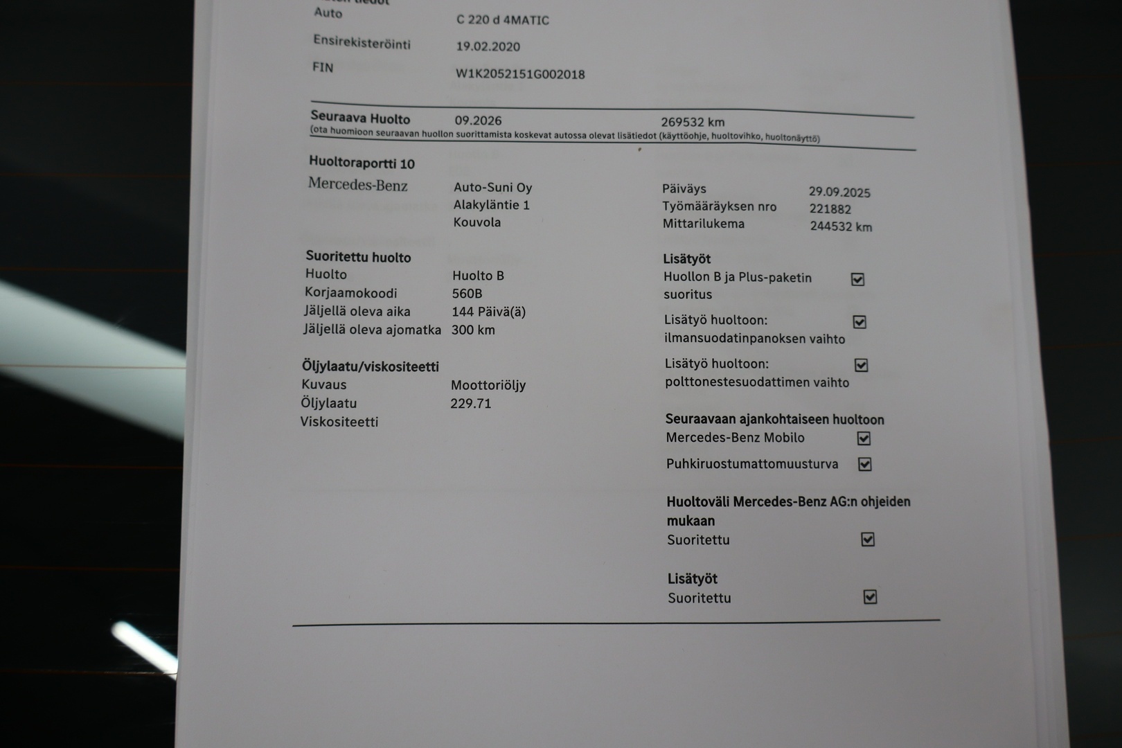 MERCEDES-BENZ C 2020