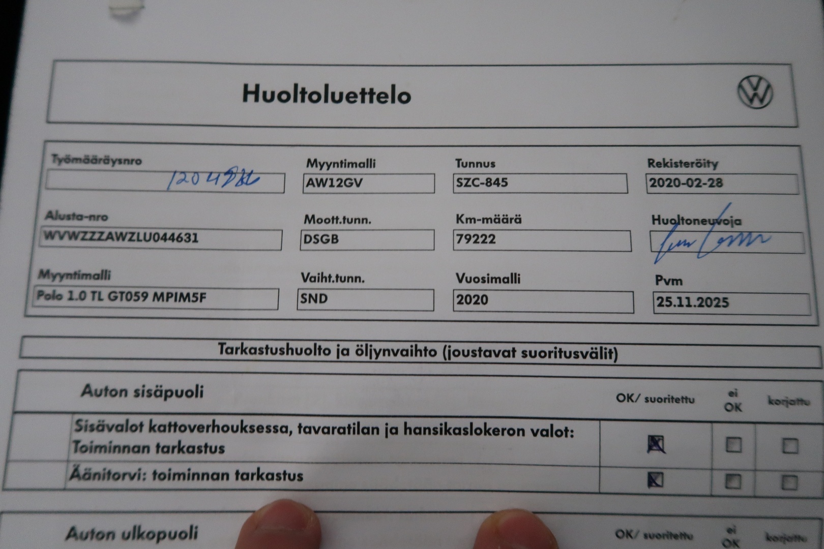 VOLKSWAGEN Polo 2020