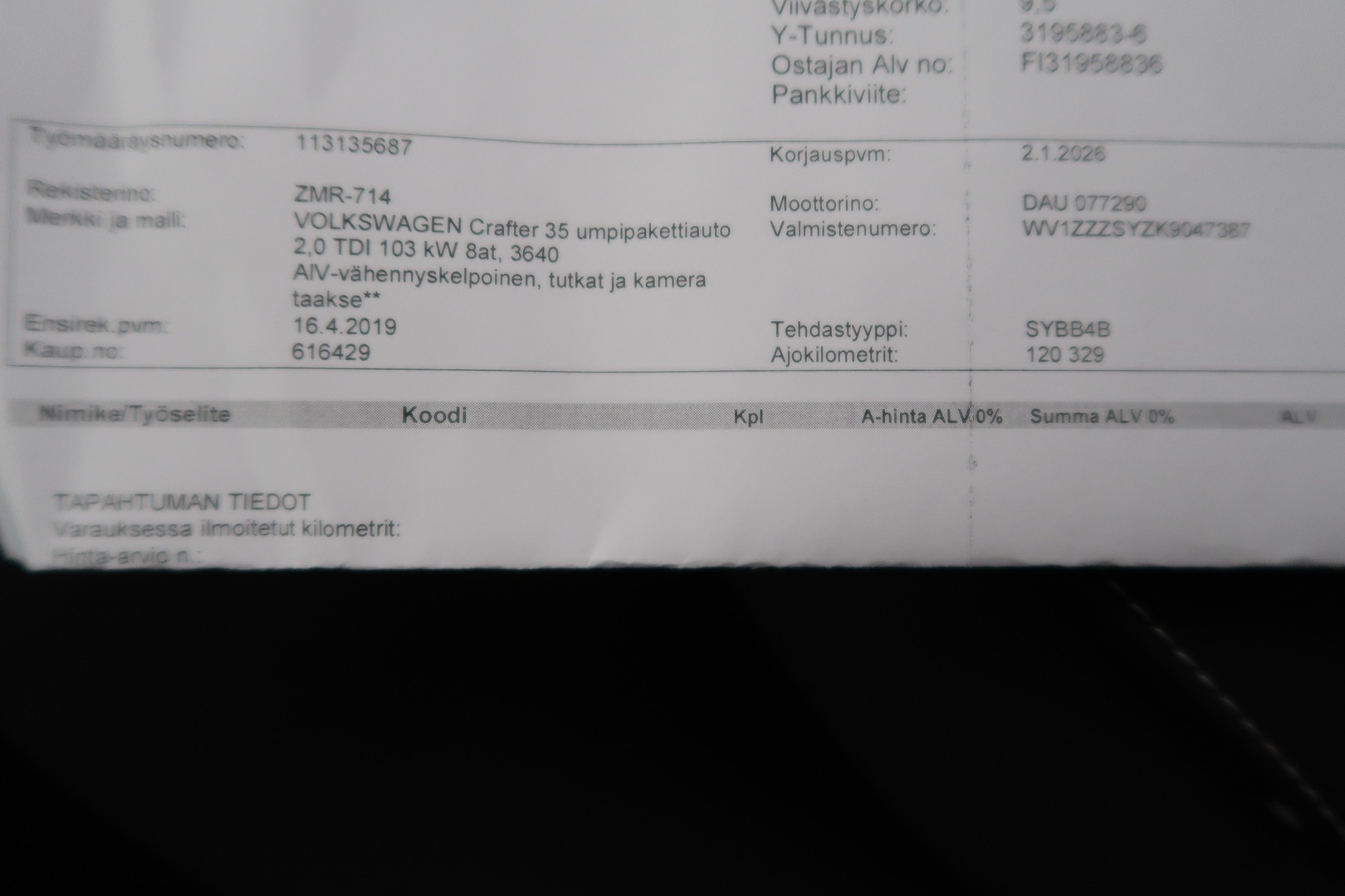 VOLKSWAGEN Crafter 2019