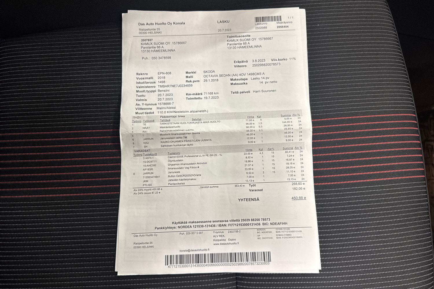 SKODA OCTAVIA 2018