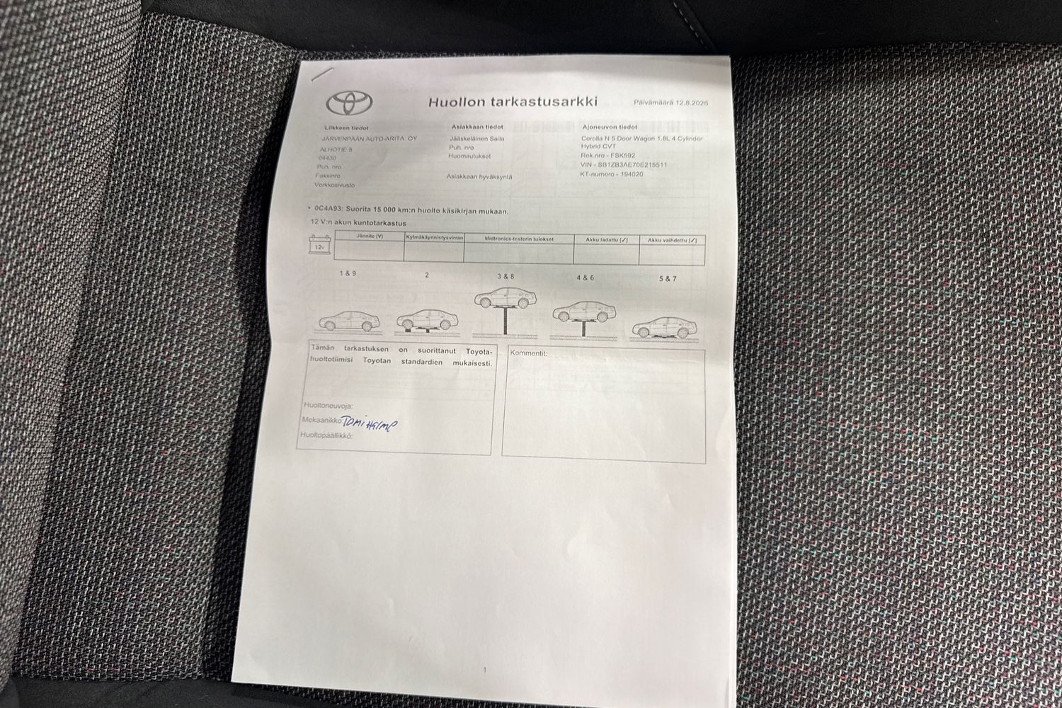 TOYOTA COROLLA 2025
