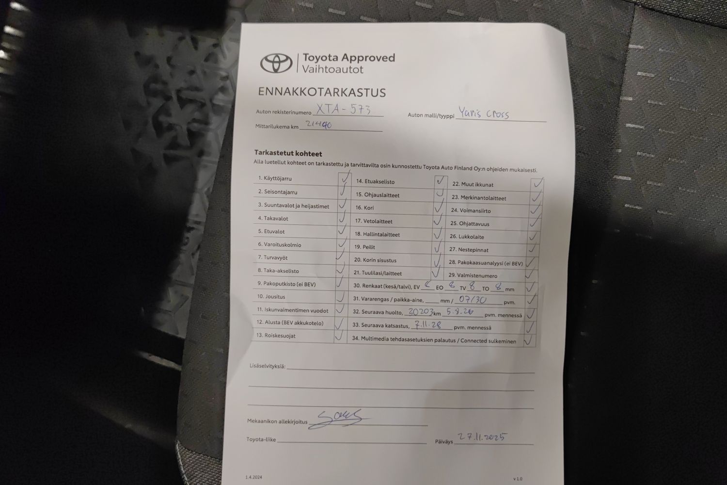 TOYOTA Yaris Cross 2024