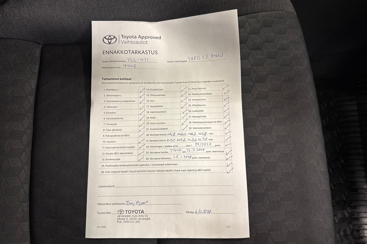 TOYOTA YARIS 2022