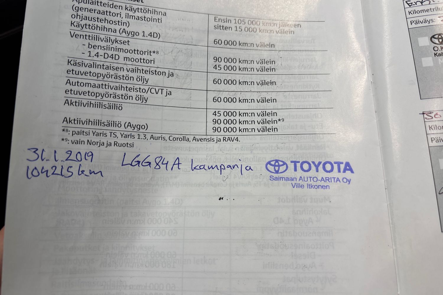 TOYOTA AVENSIS 2011