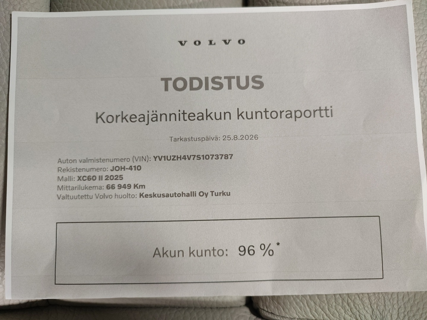 VOLVO XC60 2025
