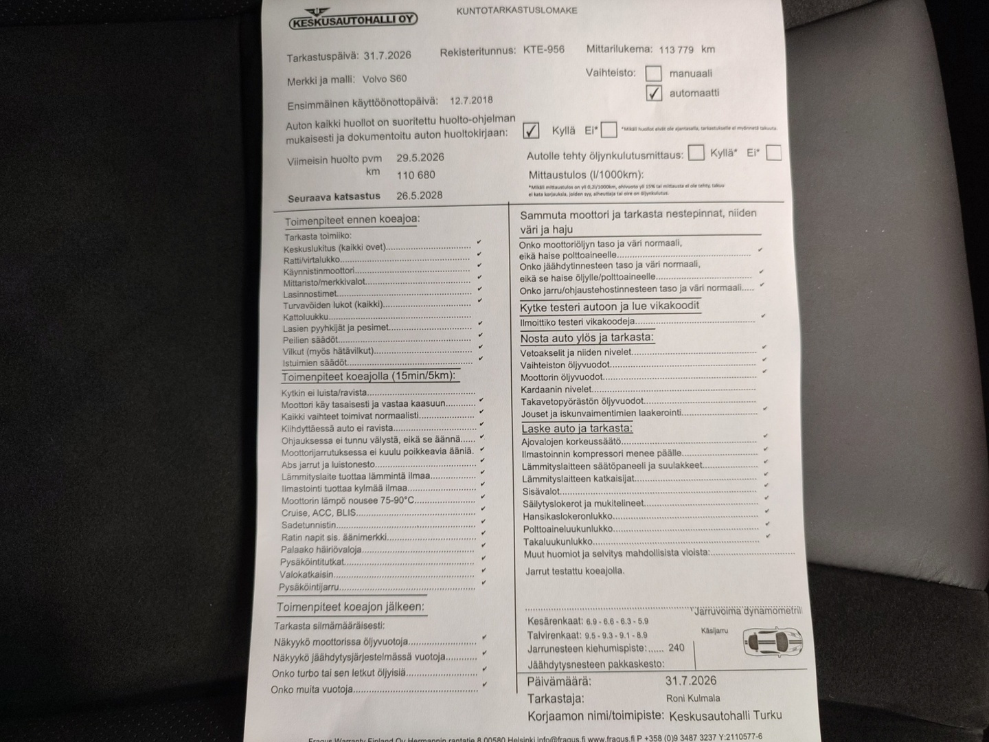 VOLVO S60 2018