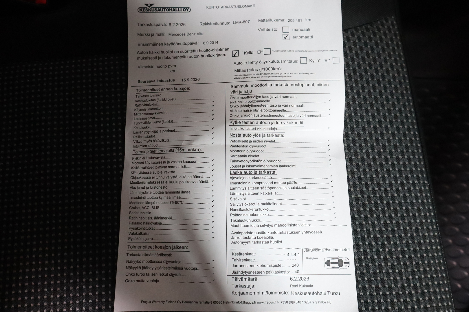 MERCEDES-BENZ Vito 2014