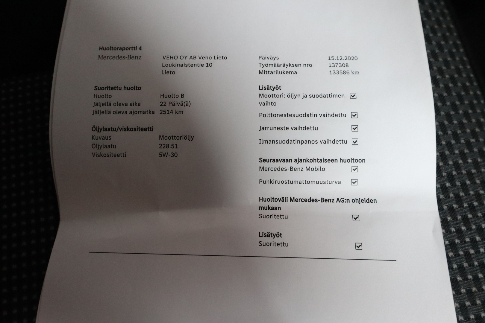 MERCEDES-BENZ Vito 2014