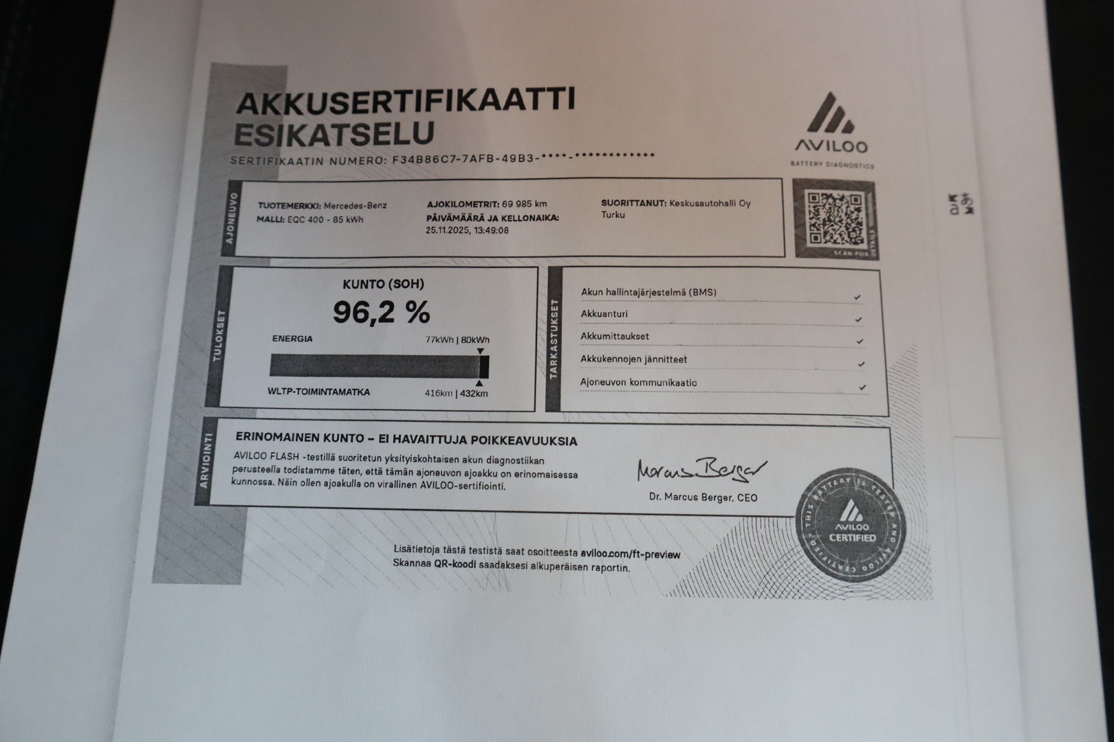 MERCEDES-BENZ EQC 2021