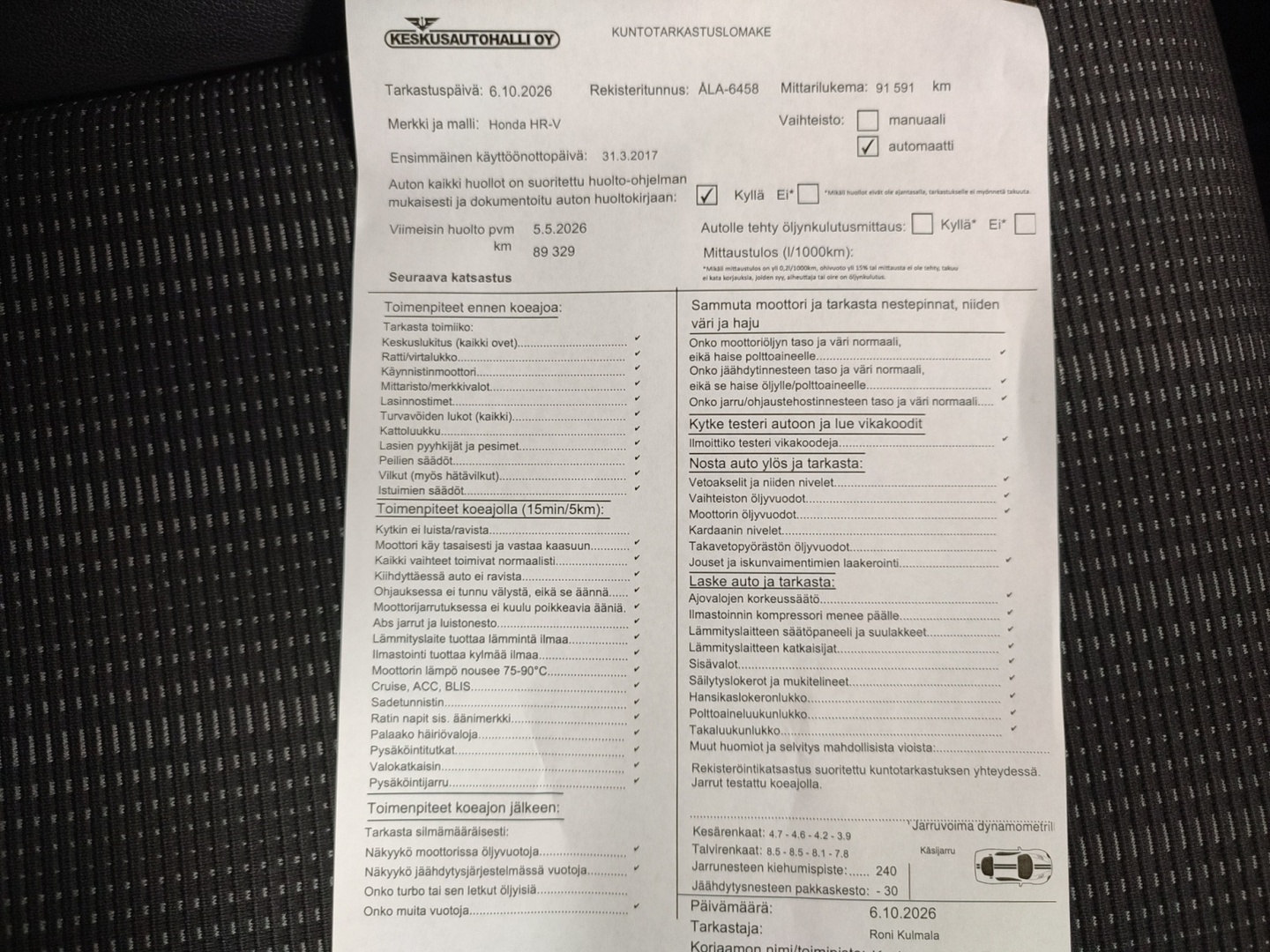 HONDA HR-V 2017
