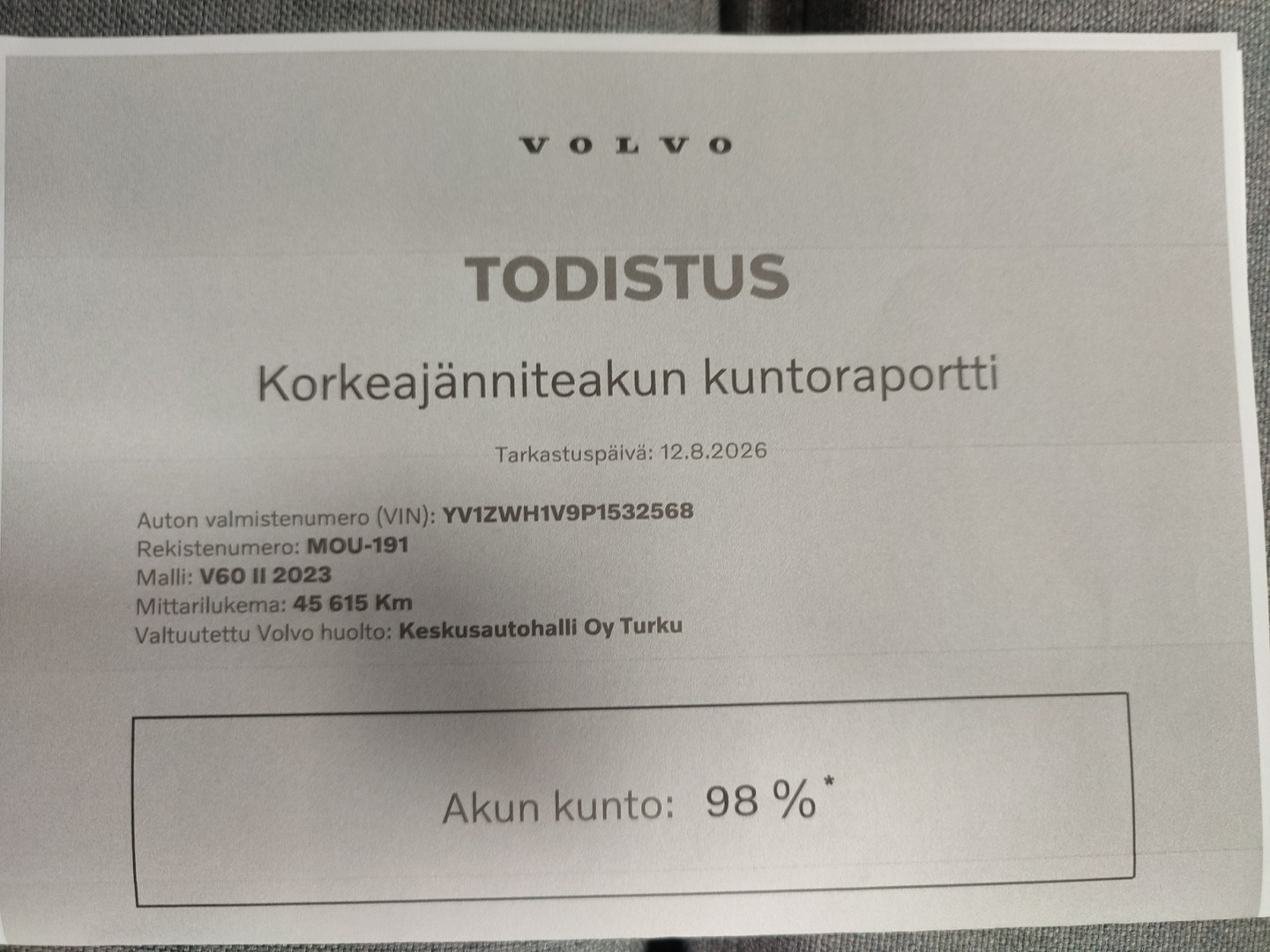 VOLVO V60 2023