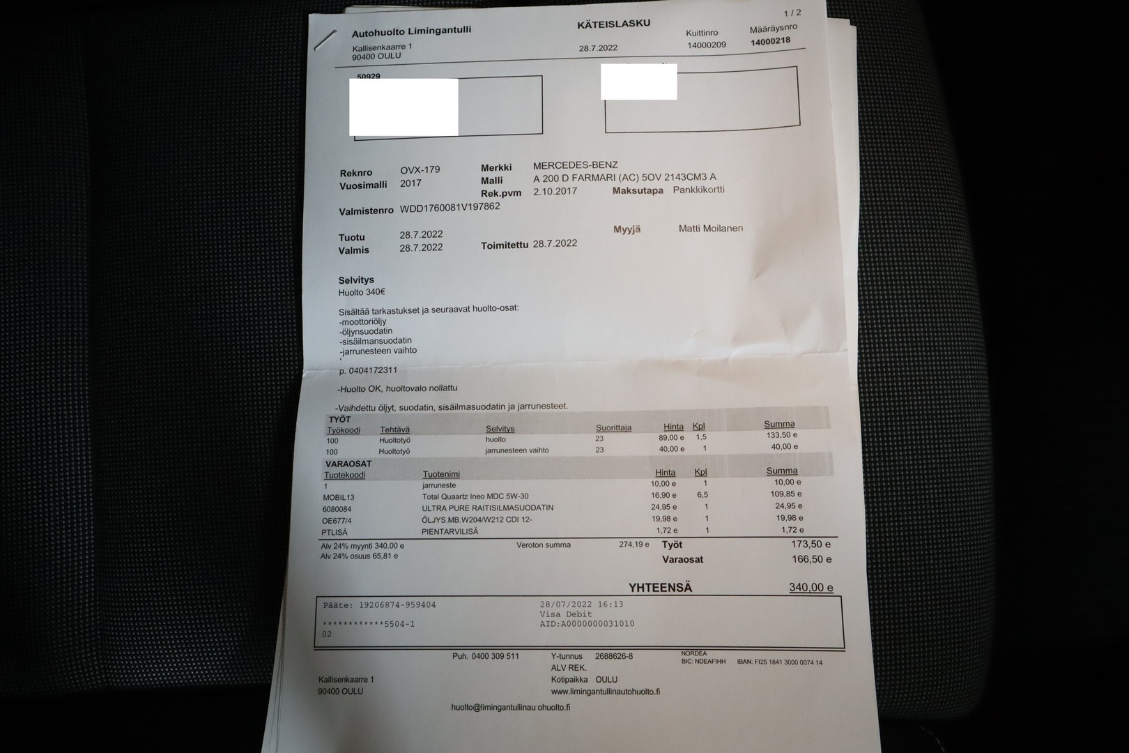 MERCEDES-BENZ A 2017