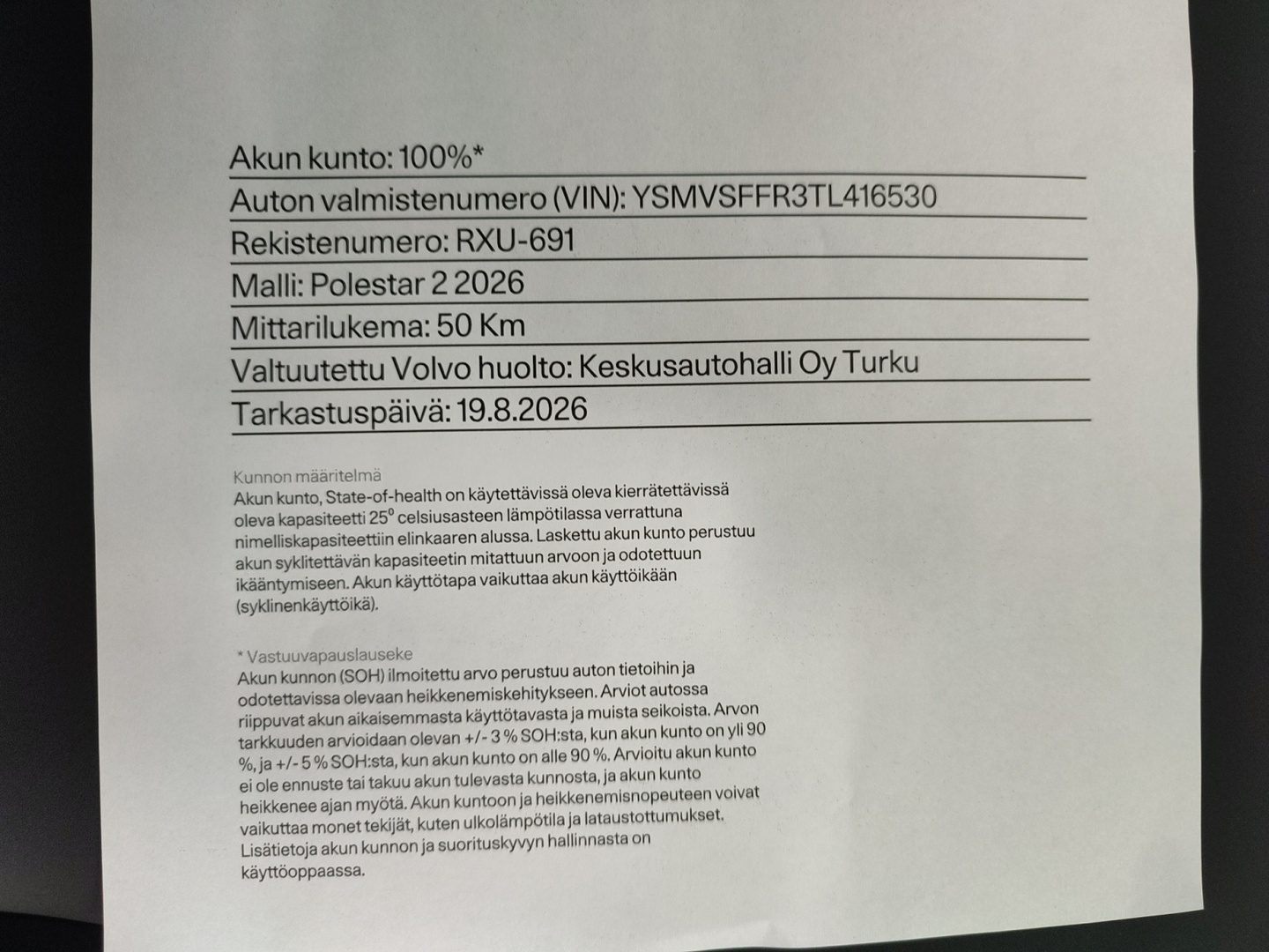 POLESTAR 2 2026