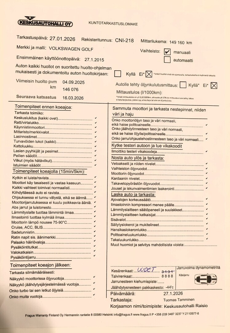 VOLKSWAGEN Golf 2015