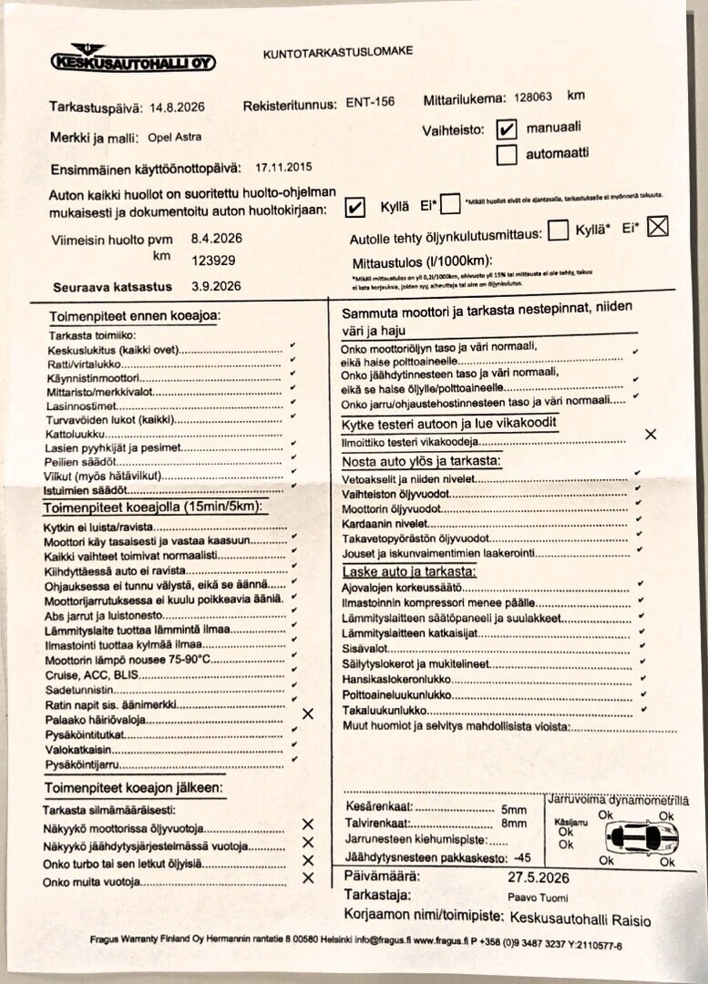 OPEL Astra 2015