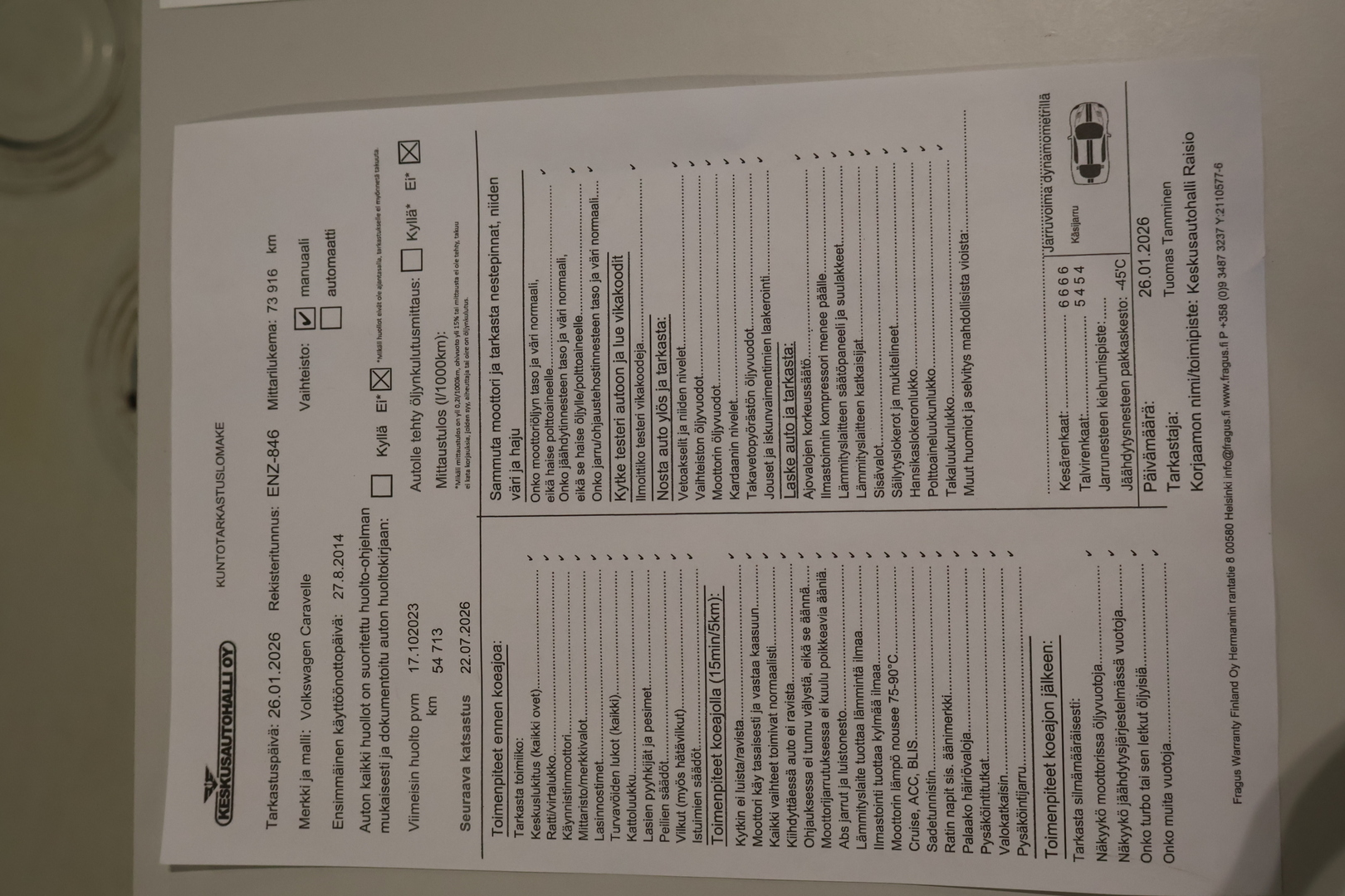 VOLKSWAGEN Caravelle 2014