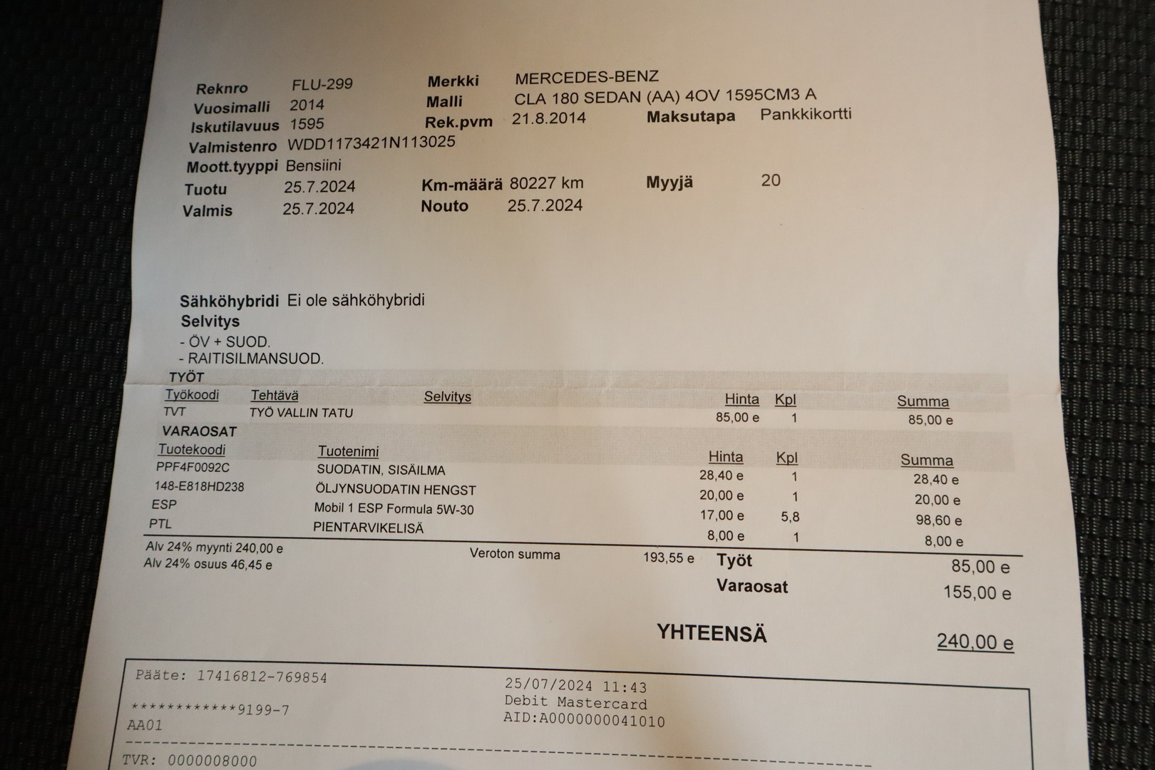 MERCEDES-BENZ CLA 2014