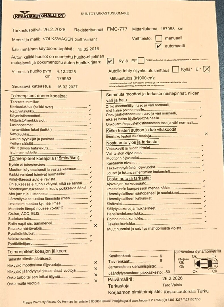 VOLKSWAGEN Golf 2016