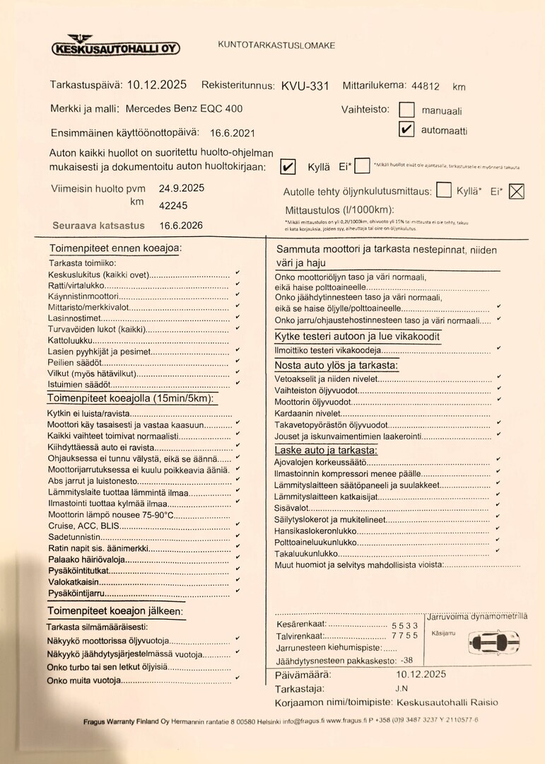 MERCEDES-BENZ EQC 2021