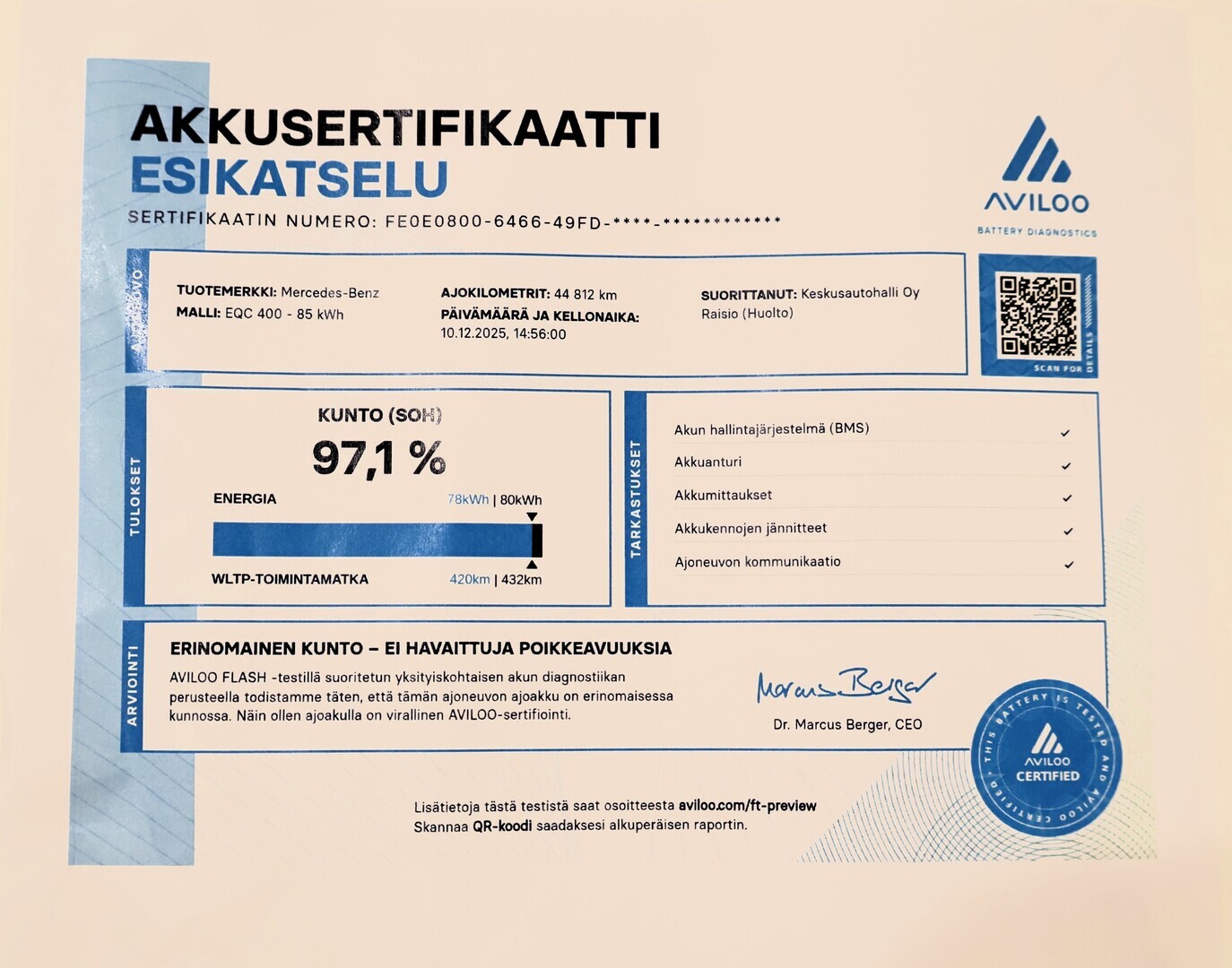 MERCEDES-BENZ EQC 2021