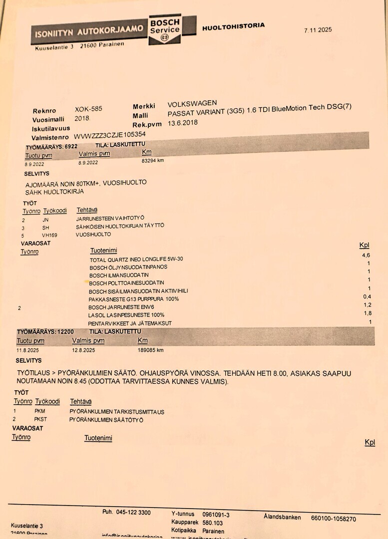 VOLKSWAGEN Passat 2018