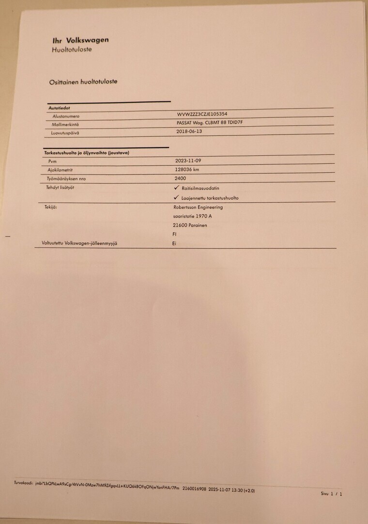 VOLKSWAGEN Passat 2018