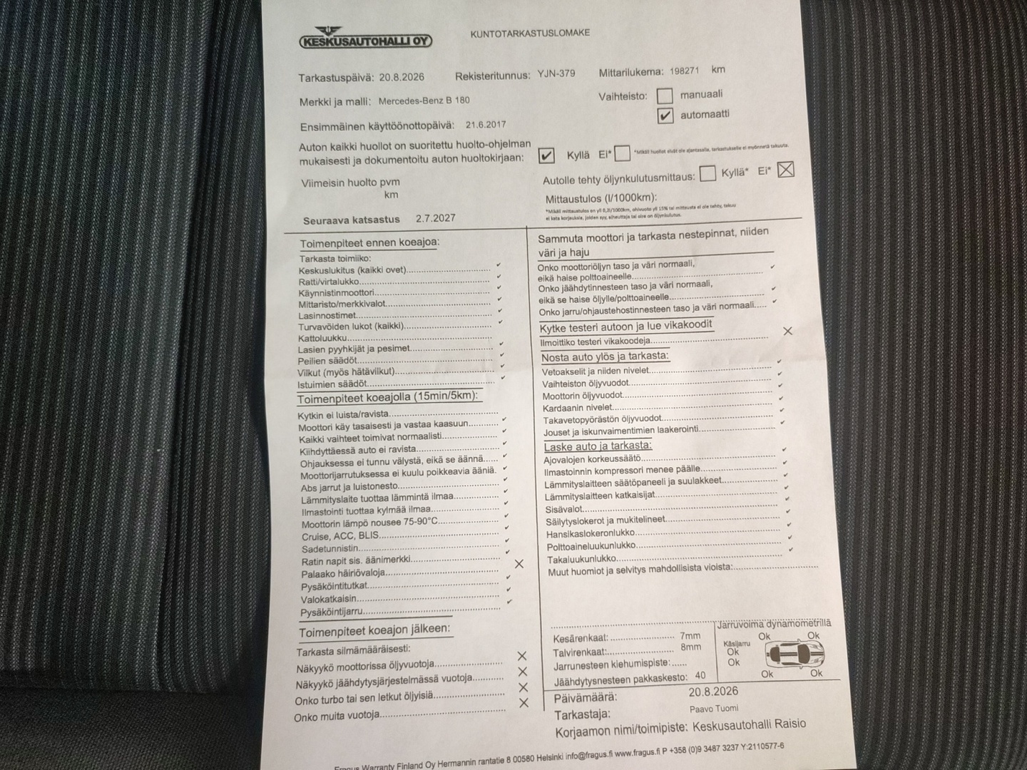MERCEDES-BENZ B 2017
