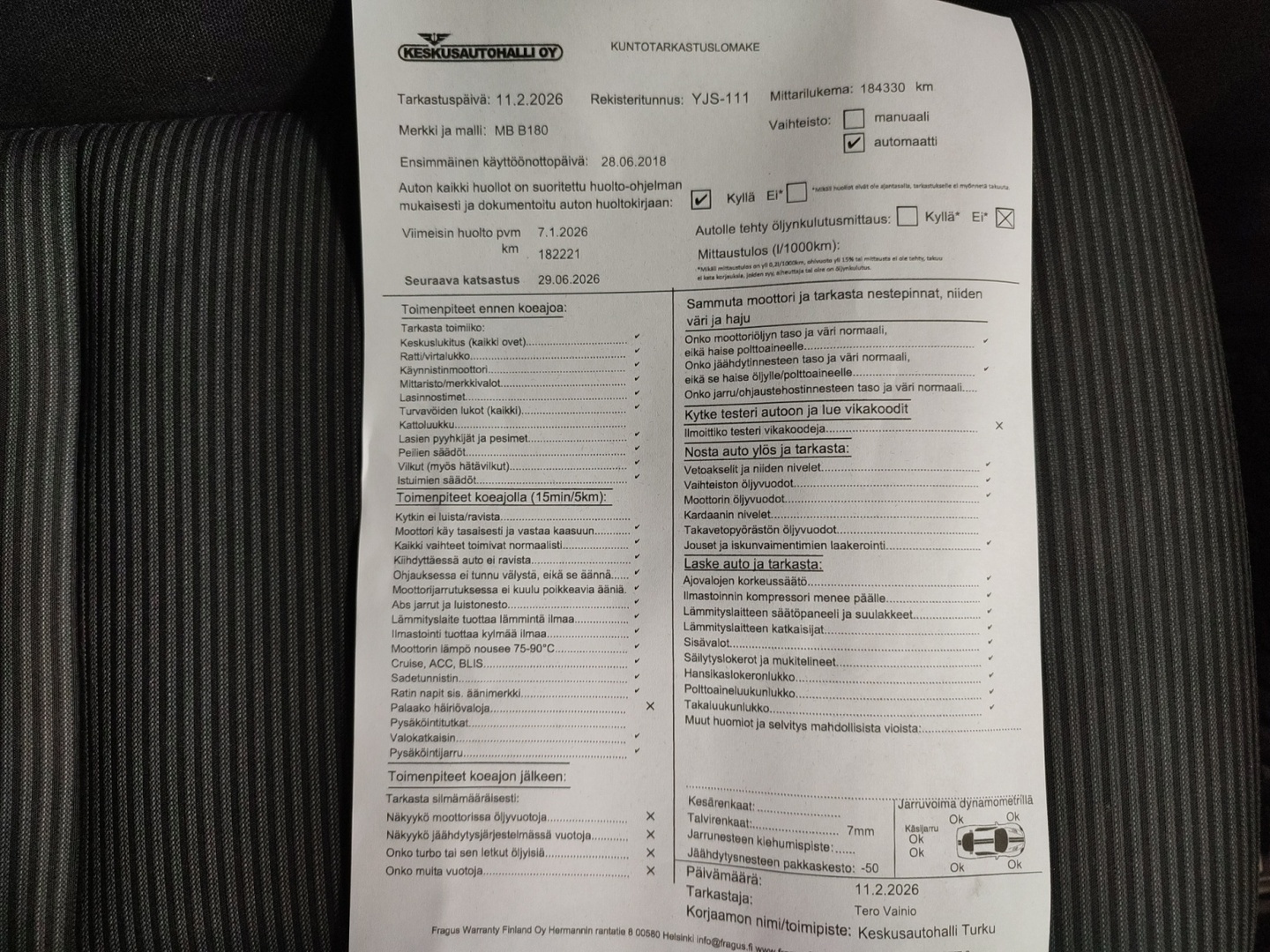 MERCEDES-BENZ B 2018