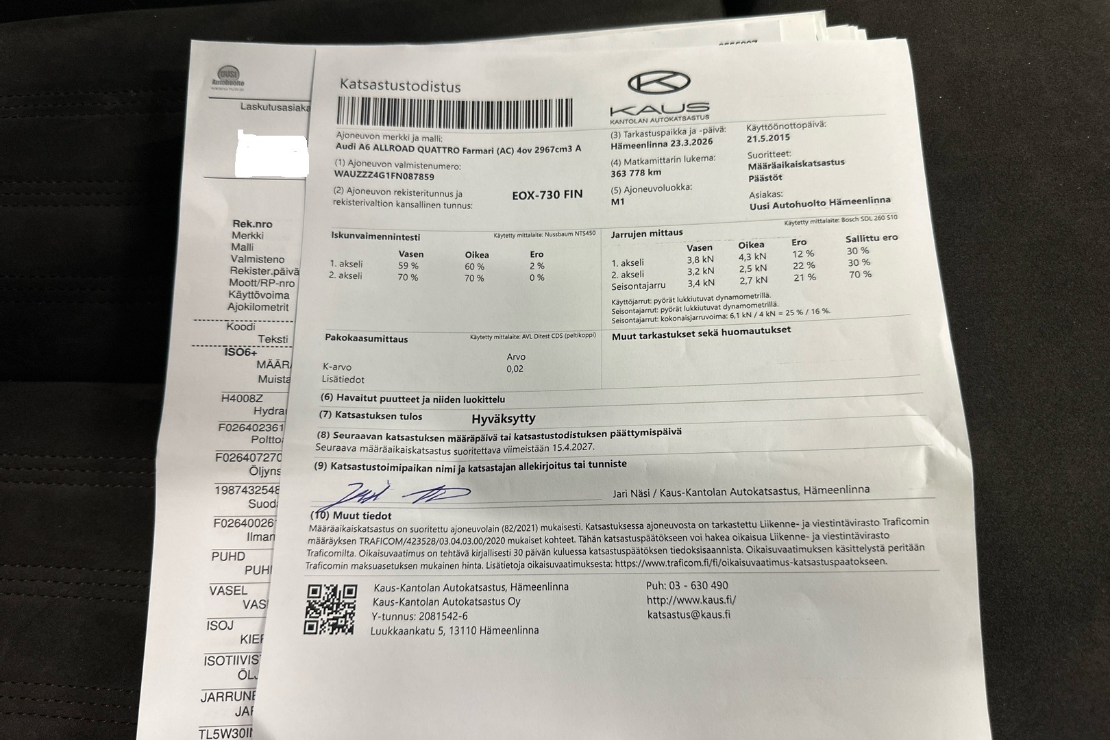 AUDI A6 allroad quattro 2015