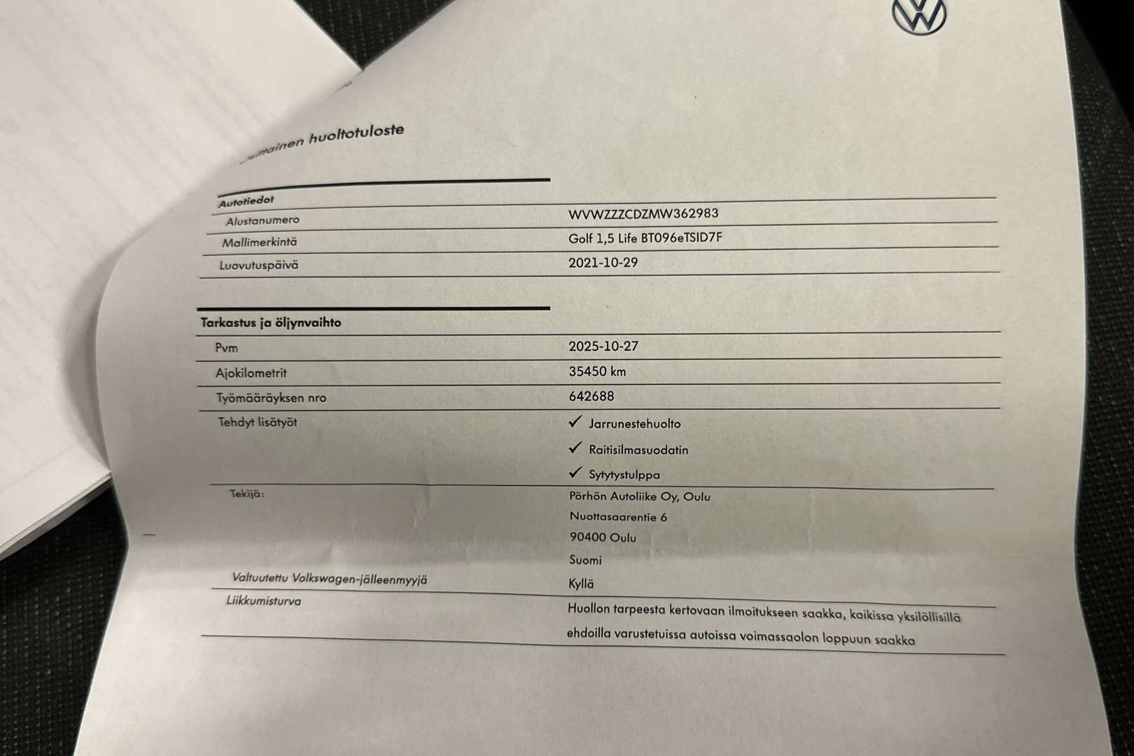 VOLKSWAGEN Golf 2021
