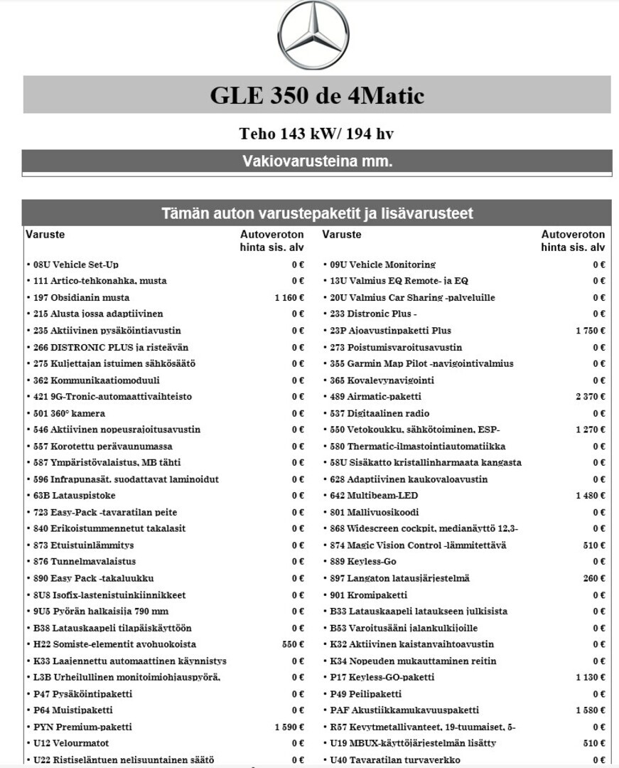 MERCEDES-BENZ GLE 2021