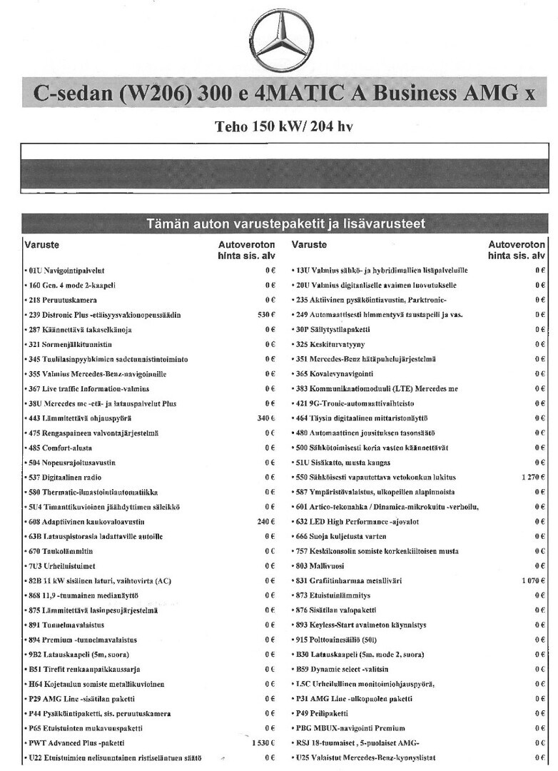 MERCEDES-BENZ C 2023