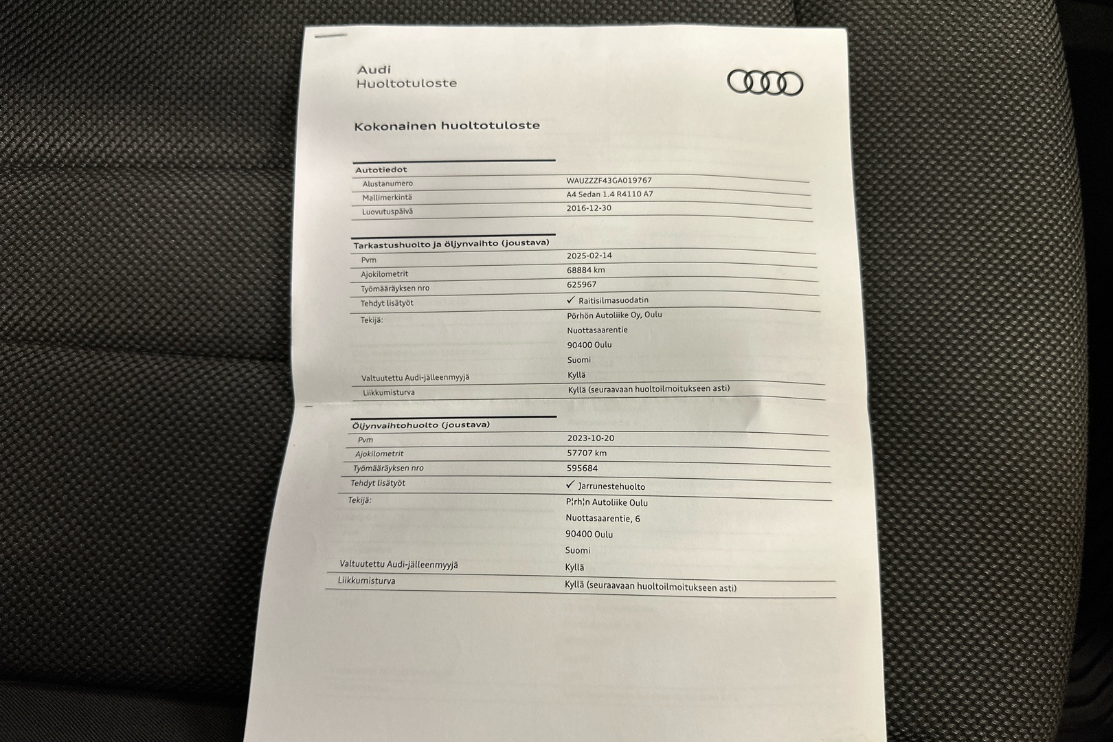 AUDI A4 2016